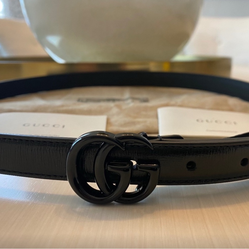 Authentic Gucci GG Leather Marmont Belt. Like new. Barley worn